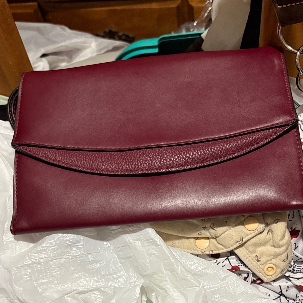 a new day Deep Red Clutch